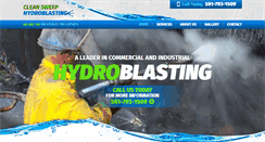 Desktop Screenshot of cleansweephydroblasting.com